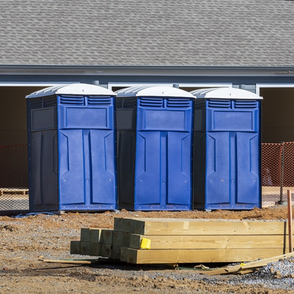 how can i report damages or issues with the portable restrooms during my rental period in Tamms